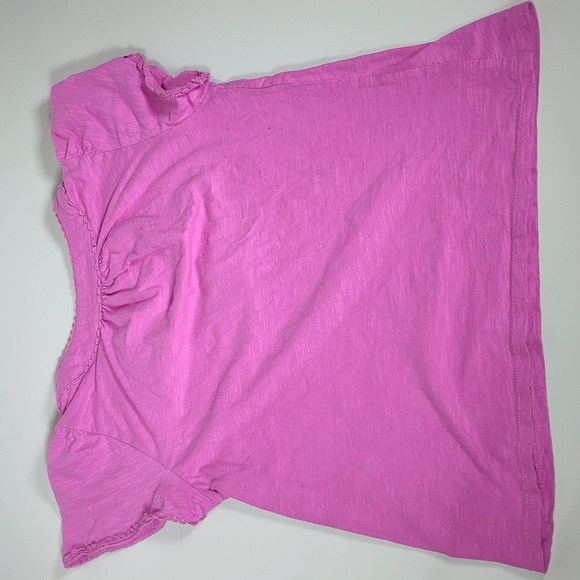 Boden Ava Short Sleeve Trim Top Radiant Orchid Purple Tee 2 - Picture 6 of 9